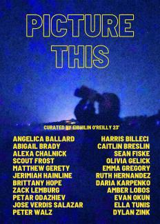 Poster for picture this art show with participant names