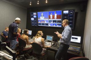 TV studio control room