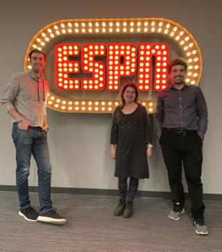 Three alumni are features producers at ESPN.
