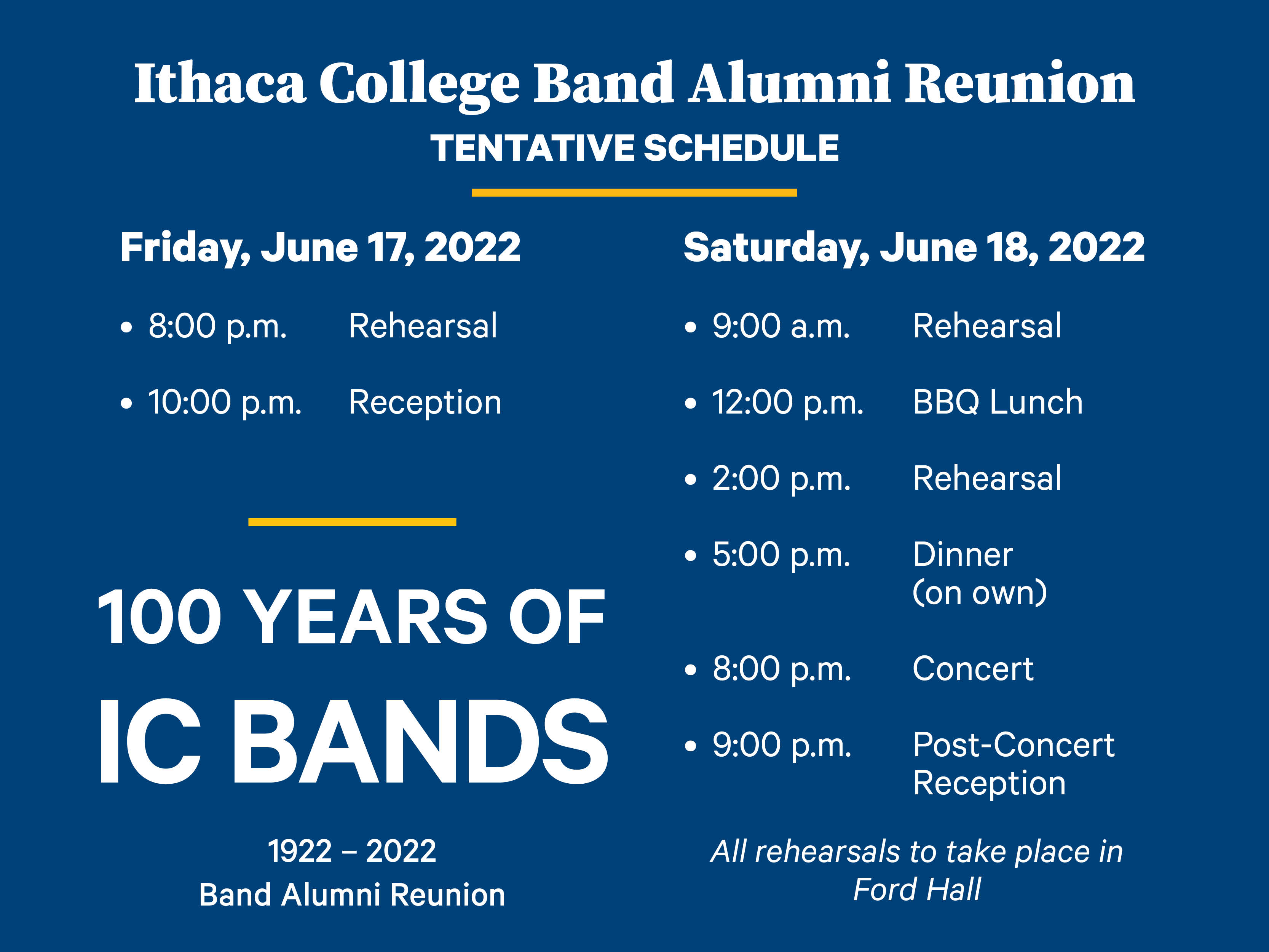 Alumni Band Reunion Ithaca College