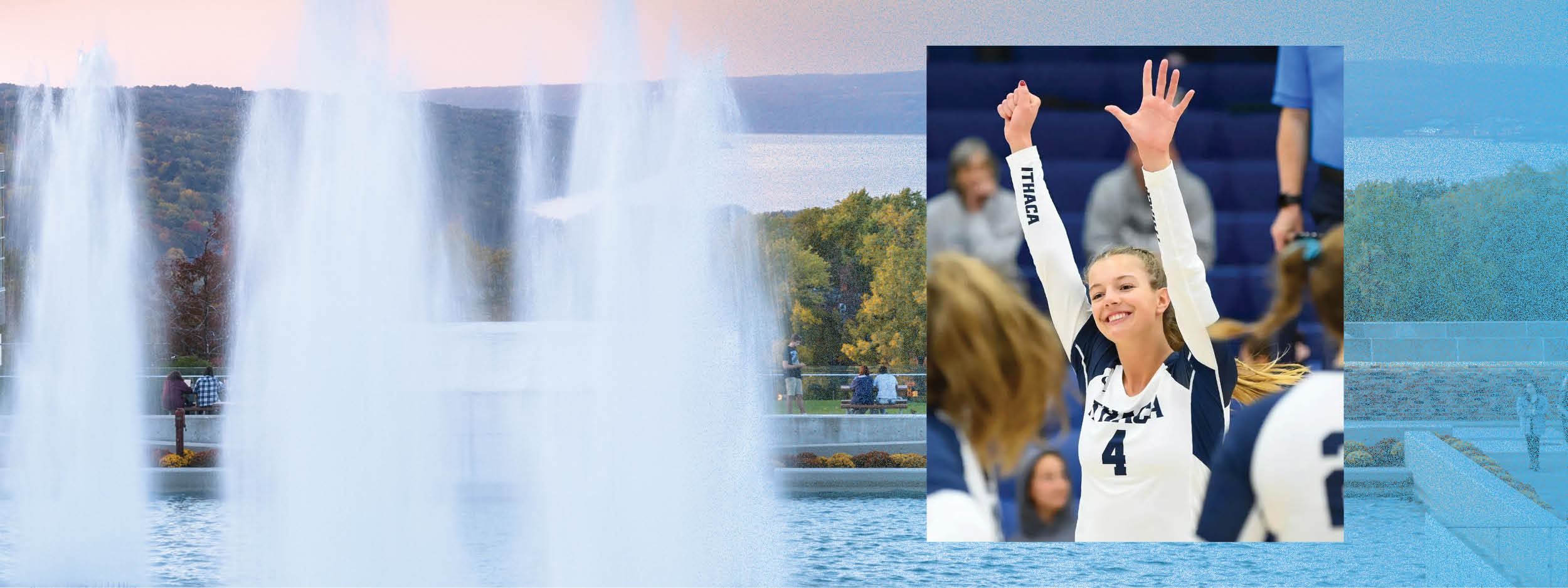 Naomi with the IC fountains