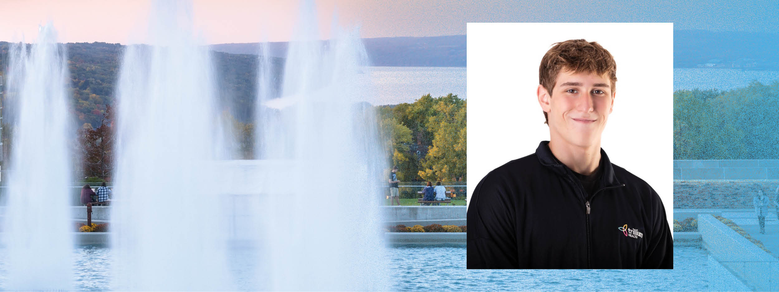 Caleb with the IC fountains