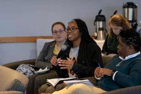 A group of women sitting