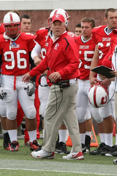 Dan MacNeill on Cortland Sideline