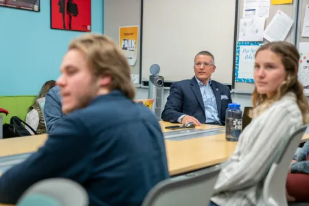 Our Ad Lab team with Professor Scott Hamula