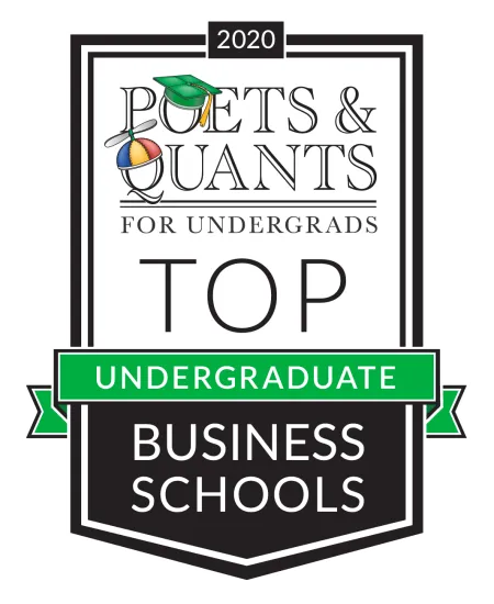 Logo for Poets & Quants undergraduate business program rankings