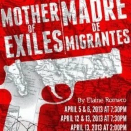 Red Poster With White Lettering