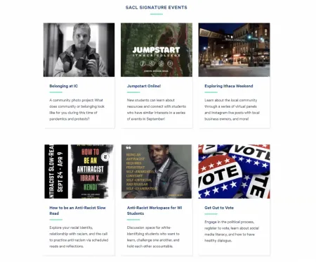 Student and Campus Life website