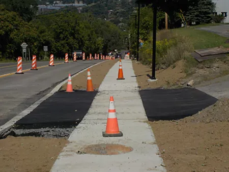 sidewalk construction