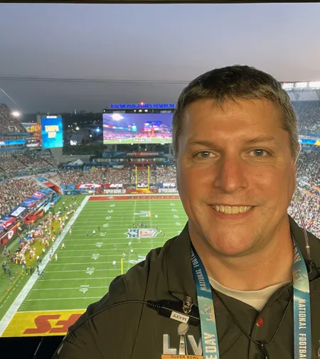 Matt Taylor at Super Bowl