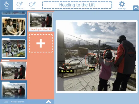 visual scene display