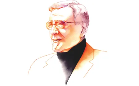 Illustration of Richard DeBenedictis ’58