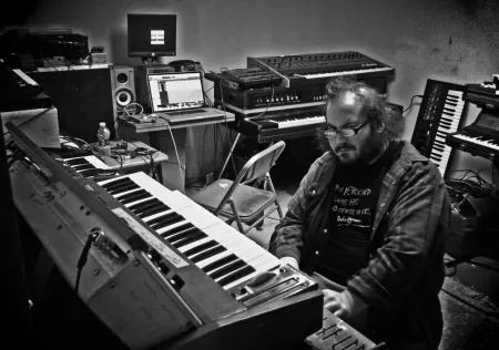 Man playing the piano