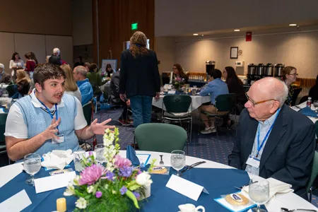 Student with a donor