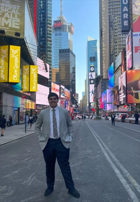 Ithaca College international student Utkarsh Maini