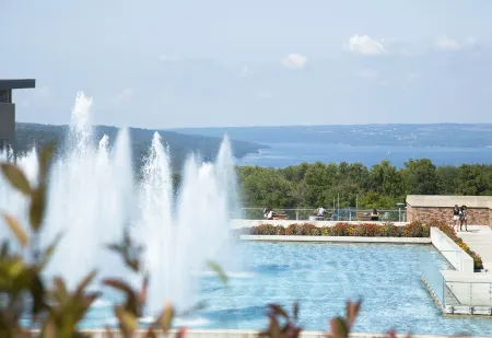 Ithaca College Campus, overlooking Lake Cayuga.