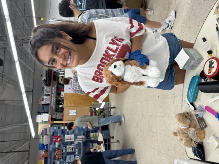 A park scholar happily volunteering