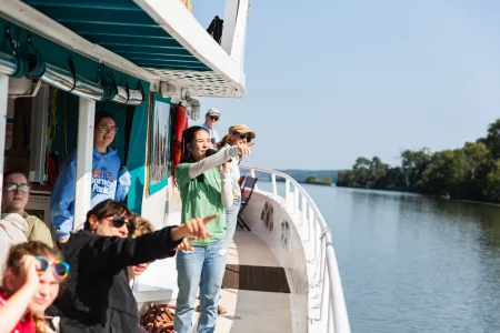 Students enjoy exploring Cayuga Lake