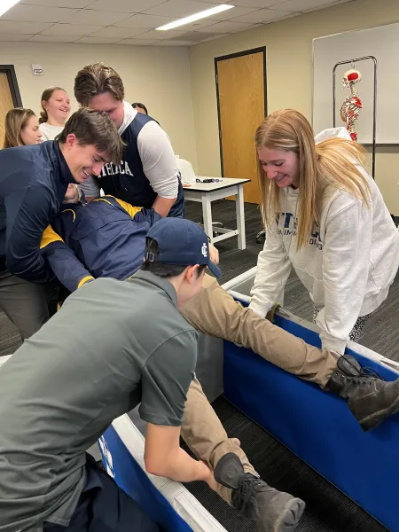 AT students practice acute care