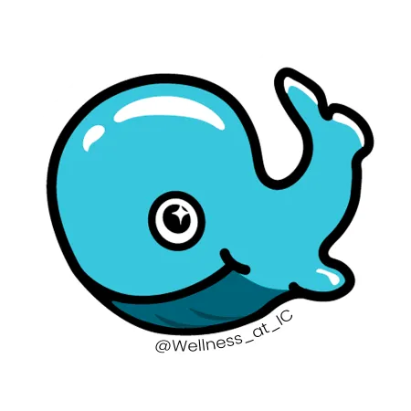image of a blue cartoon whale