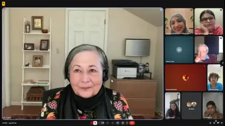 screen shot of myself