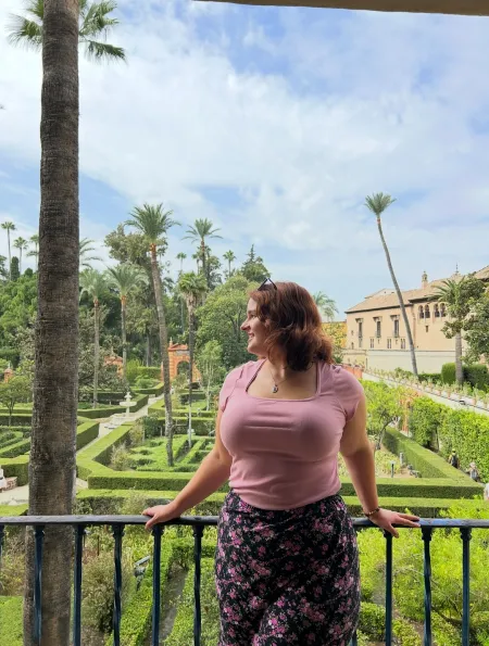 Student enjoys time outside in Spain.