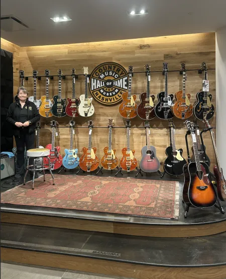 Wall of guitars