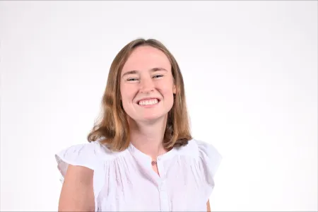 Emma smiling for picture