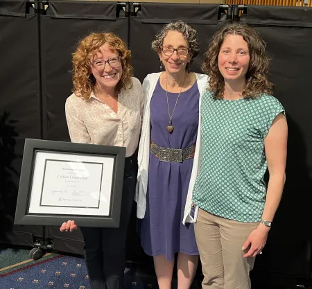 Colleen received a Teaching Award from Melanie Stein thanks to support and a nomination from Kelley Sullivan.