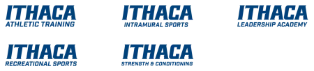Ithaca College Athletics Other Lockups - Secondary Logos in a row