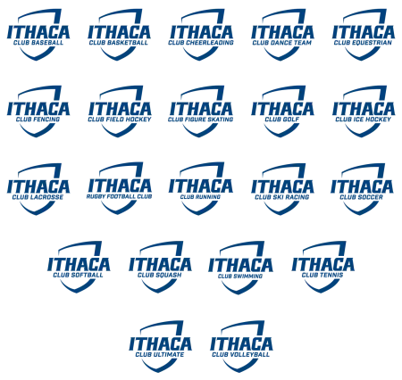Ithaca College Athletics Club Sports Primary Lockups / Logos