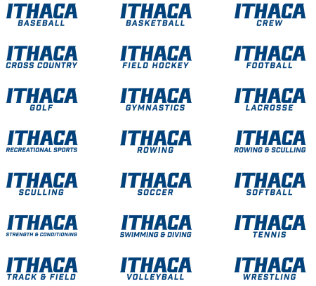 Ithaca College Athletics Varsity Sports Secondary Lockups / Logos