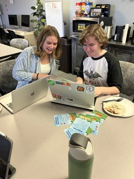 Students at a desk
