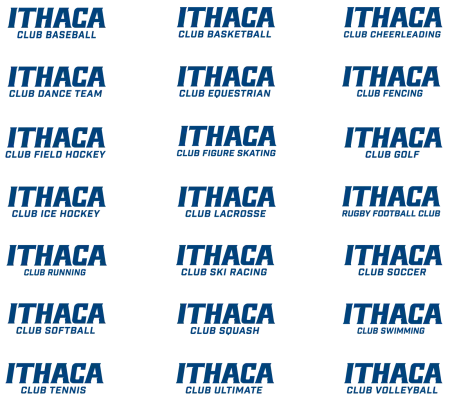 Ithaca College Athletics Club Sports Secondary Lockups / Logos