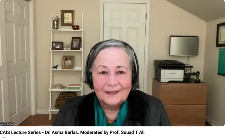 Screen grab of lecture