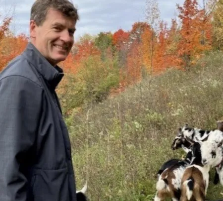 Wayne with animals