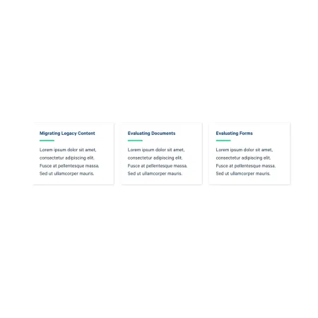 Example of the "Card: Text" card collection.