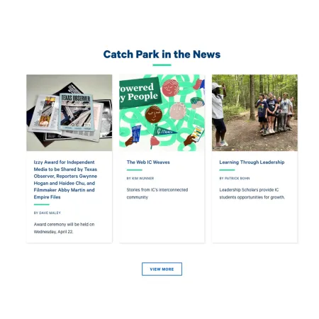 Example of the "Feed: Latest News" paragraph / component