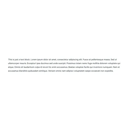 Image example of the "Text" component