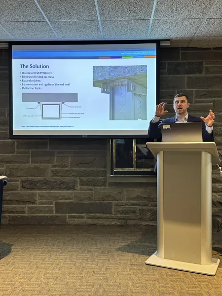 Sean Harkin '16 speaks about his work in architectural acoustics.