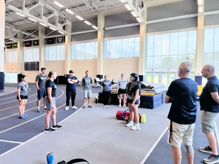 Football spine injury scenario
