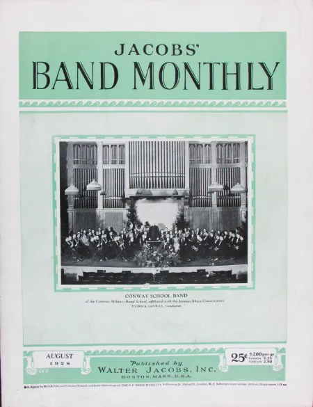 An archival advertisement for Conway School Band
