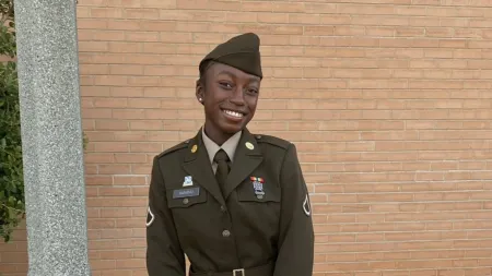 IC student in her United States Army uniform