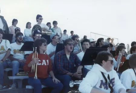 Band in the stands
