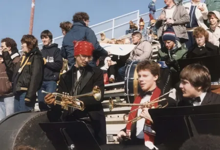 Pep Band in the stands