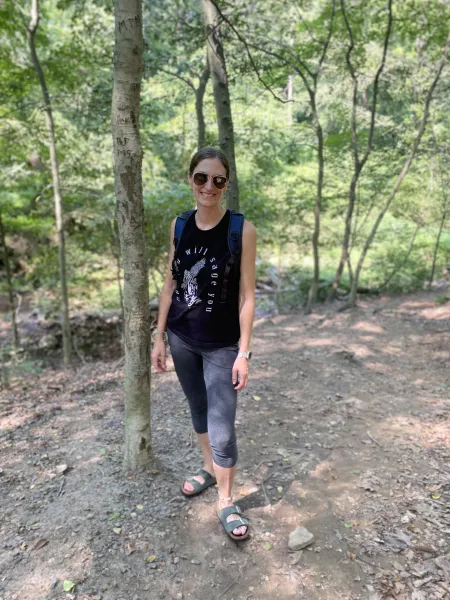Lauren in her native habitat