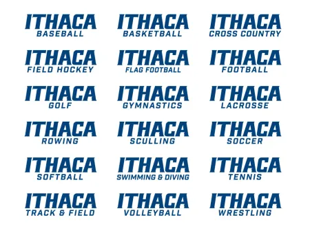 Ithaca College Athletics Varsity Sports Secondary Lockups / Logos