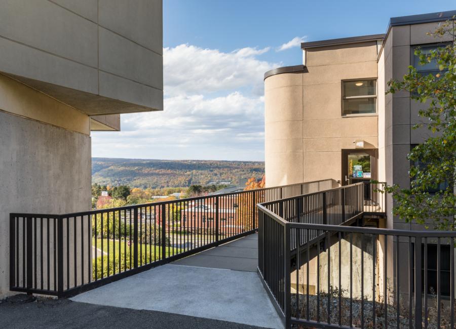 Balcony view of the Terraces