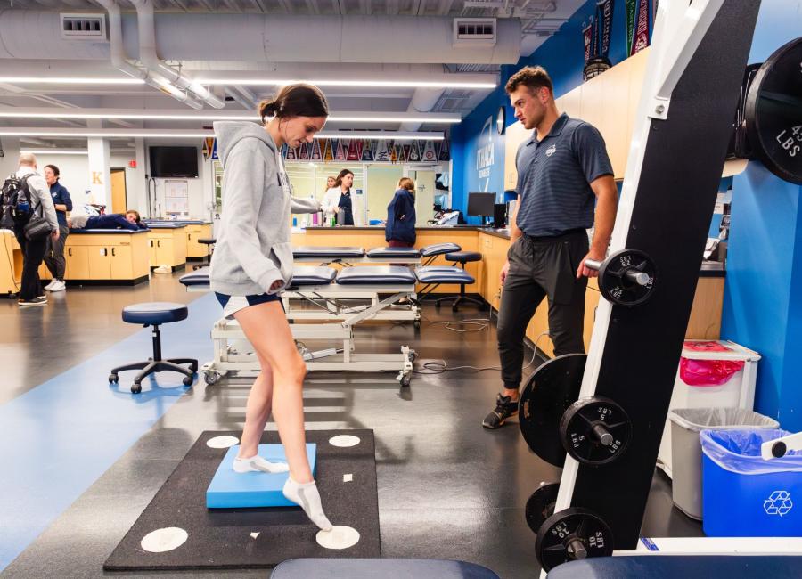 Student learning how to best provide training. 