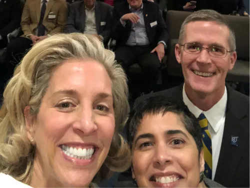 Jan Singer, Shirley M. Collado, and Sean Reid selfie. 